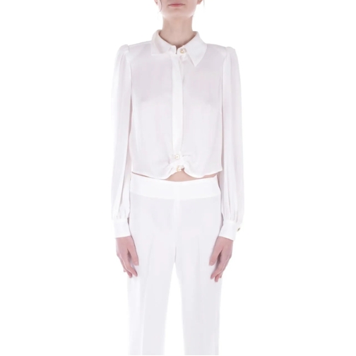 Elisabetta Franchi Blusen Shirts Ivory White weiß