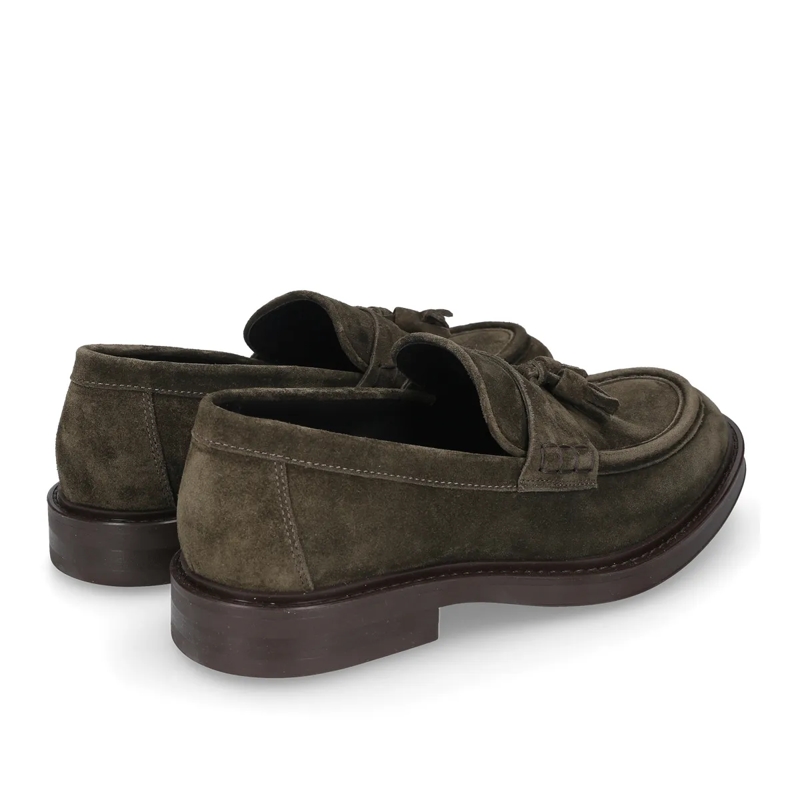 Heinrich Dinkelacker Mocassin Loafer Florenz Plain V dunkel-grün(Image 3)