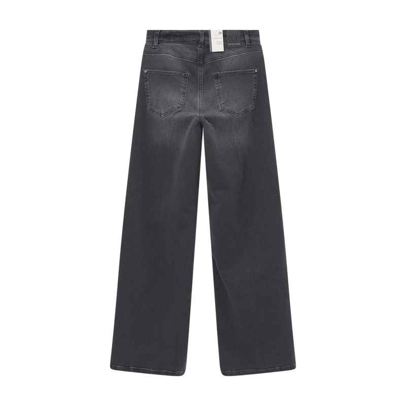 Raffaello Rossi Wide-Leg-Jeans Wide-Leg-Jeans aus Baumwoll-Mix grau(Image 2)