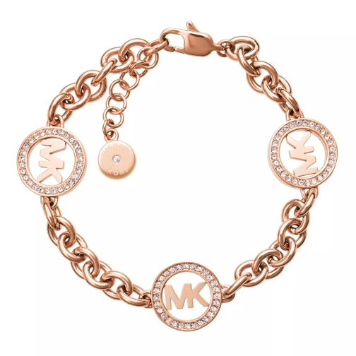 Michael Kors Chain Link Bracelet Logo Rosé Gold-Tone Bracelet