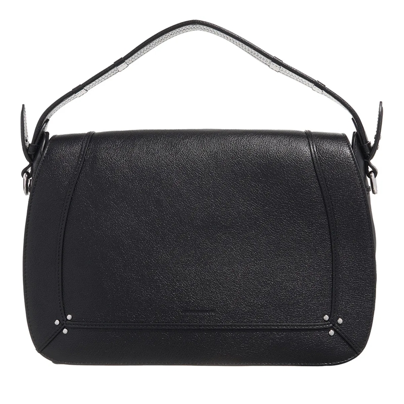 Jerome Dreyfuss Messenger Bag Pepito L Buffalo Noir Silver