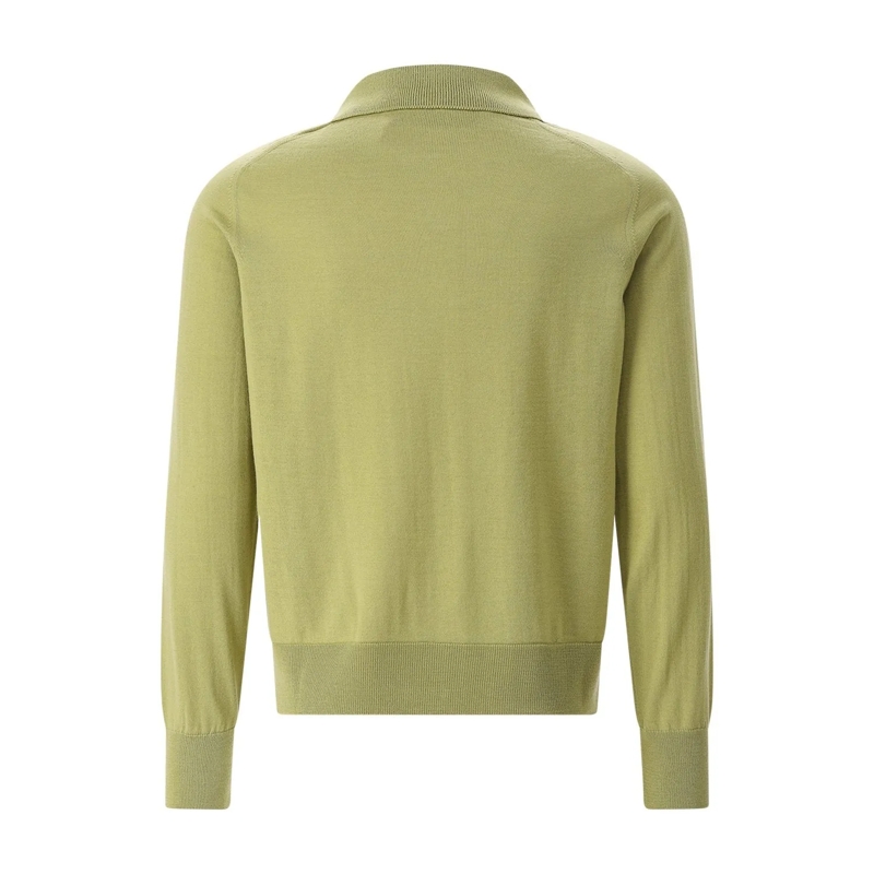 AMI Paris Strickjacke Strickjacke mit Logo grün(Image 3)