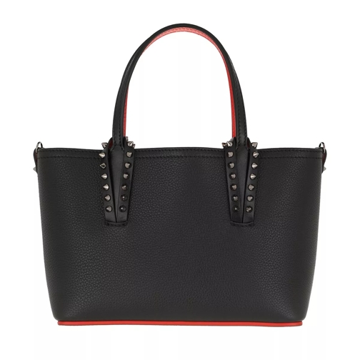 Christian Louboutin Mini Tote Bag Leather Black Rymlig shoppingväska