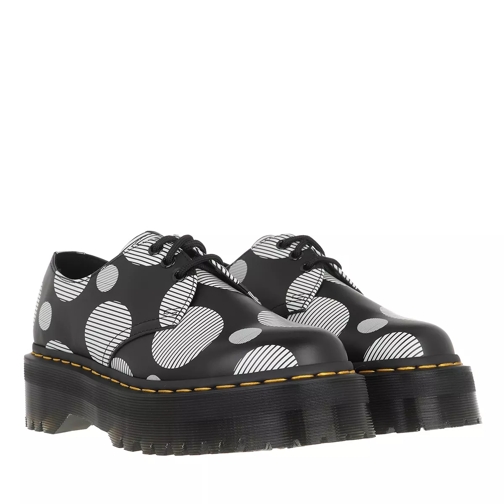 Dr. Martens 1461 Quad Polka Dot Smooth Black + White Smooth lace up shoes