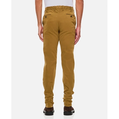 Pt01 Chinos Slim Cotton Trousers Brown