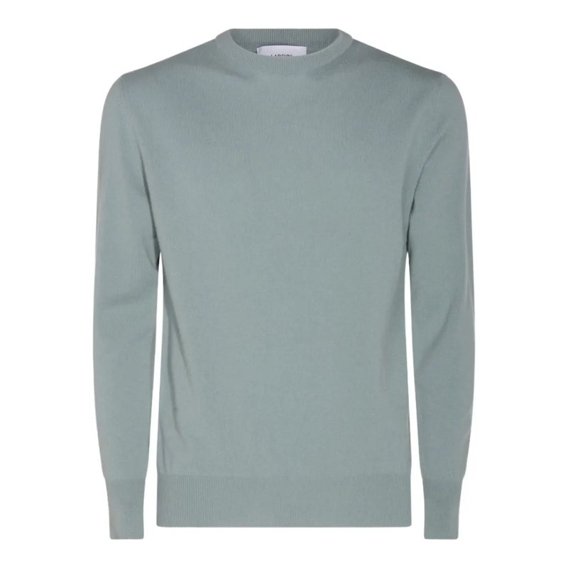 Lardini Pullover Pastel Green Fine-Knit Sweater Grey