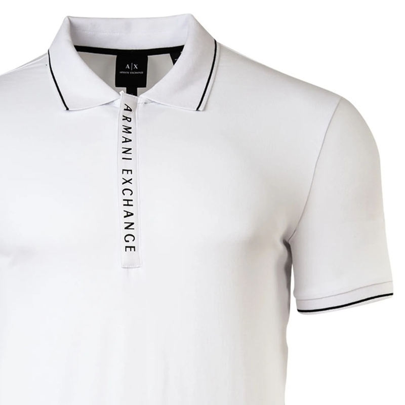 Armani Exchange Polohemd Armani Exchange A|X ARMANI EXCHANGE Herren Poloshi weiss(Image 3)