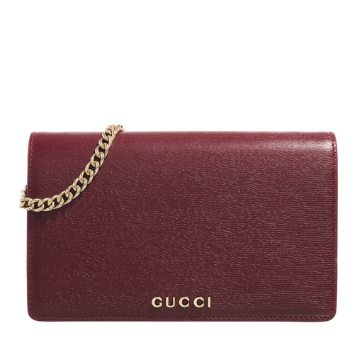 Gucci Wallet On A Chain Wallet With Chain Strap Red