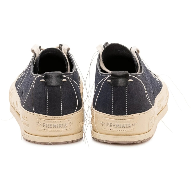 Premiata Low-Top-Sneaker Sneakers Vincent 015 con Lacci e Logo Laterale dunkelblau(Image 3)