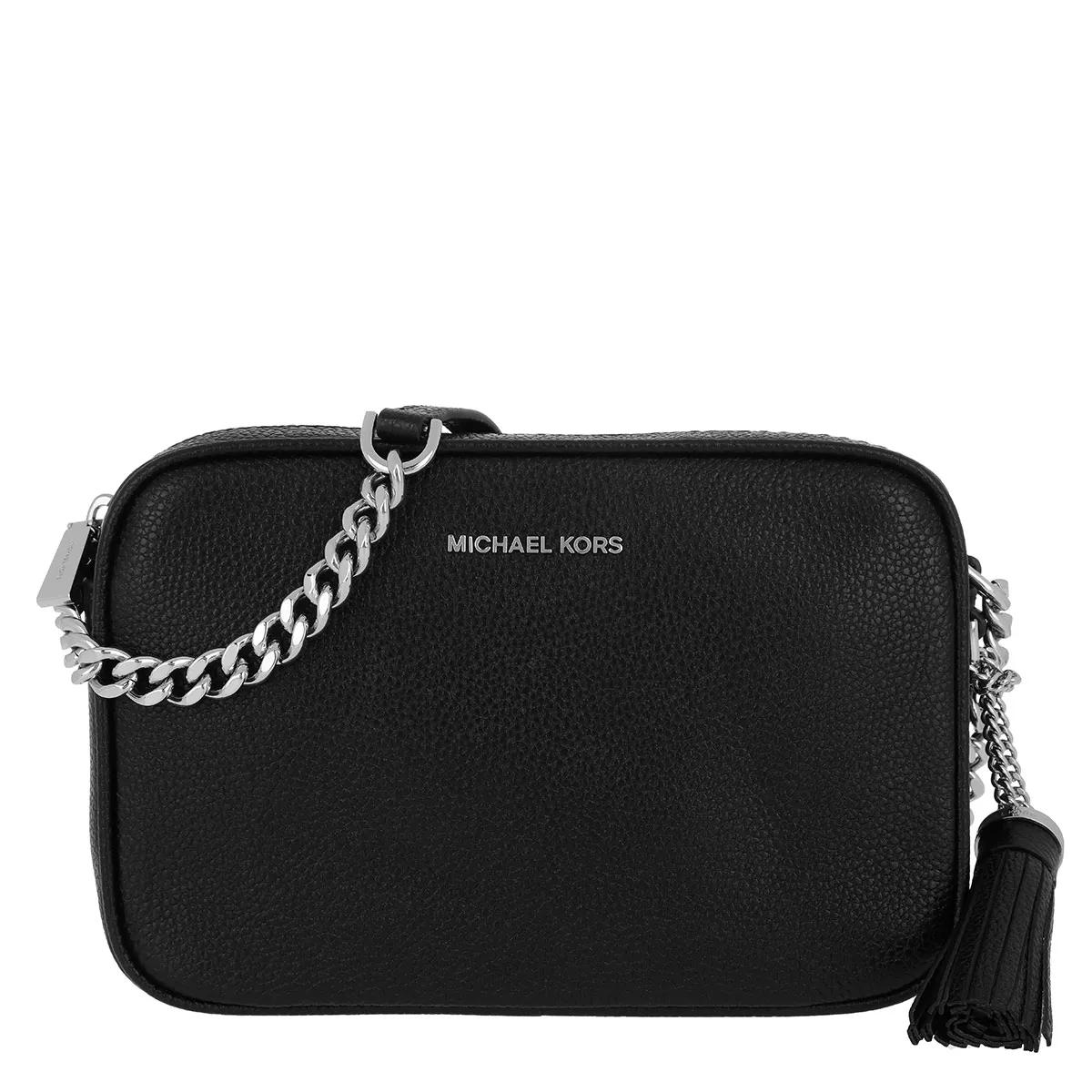 Black and silver michael kors crossbody best sale