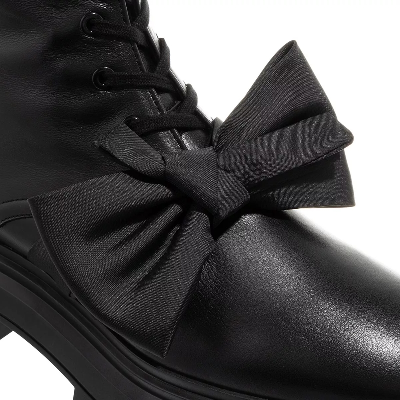 Stuart Weitzman Schnürstiefel Bedford Loveknot Bootie Black(Image 4)