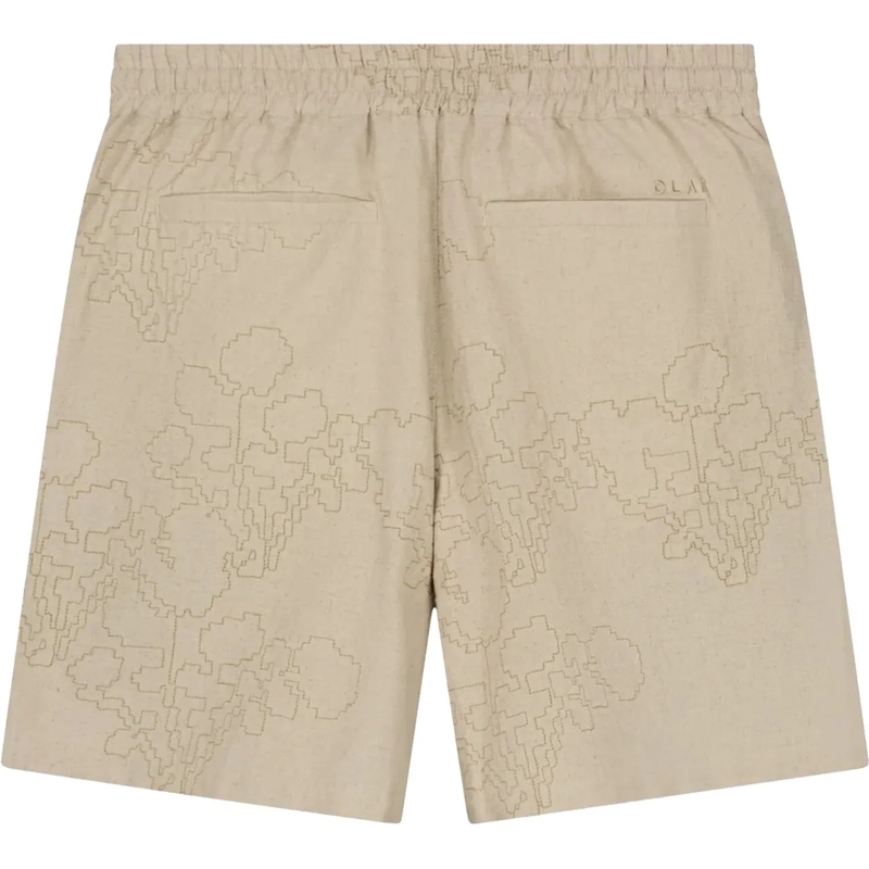 ØLÅF Shorts Olaf Embroidered Flower Shorts Shorts Beige M25040 beige(Image 2)