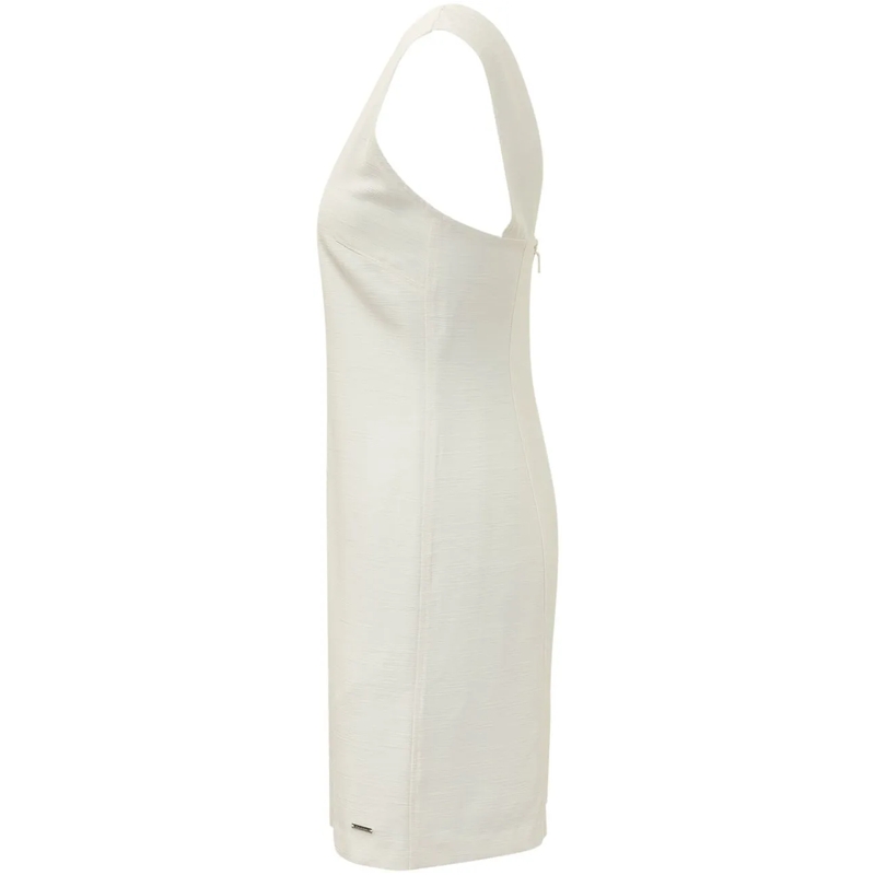 Calvin Klein Minikleid Abito Mini con Scollo a V weiß(Image 3)