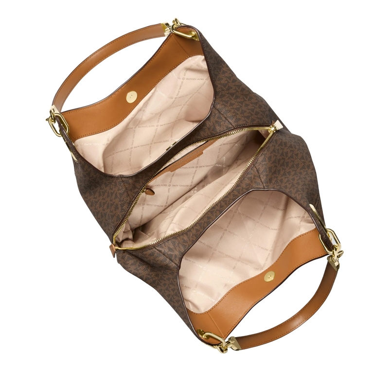 MICHAEL Michael Kors Tote Lg Chain Shldr Tote Brn/acorn(Image 11)