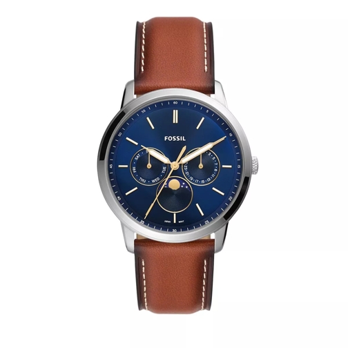 Fossil Neutra Moonphase Multifunction Eco Leather Watch brown Multifunktionsklocka