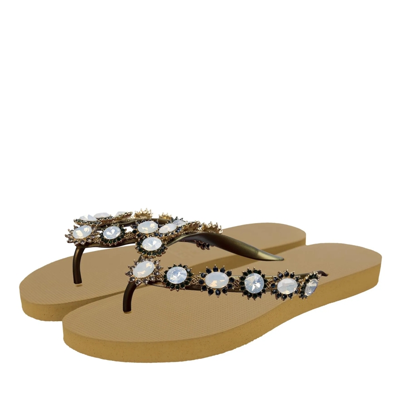 UZURII Flip Flops Pantoffeln Pantoffel Boo Boo gelb