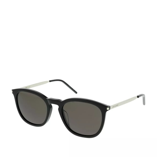Saint Laurent SL 360-001 53 Sunglasses Black-Silver-Black Solglasögon