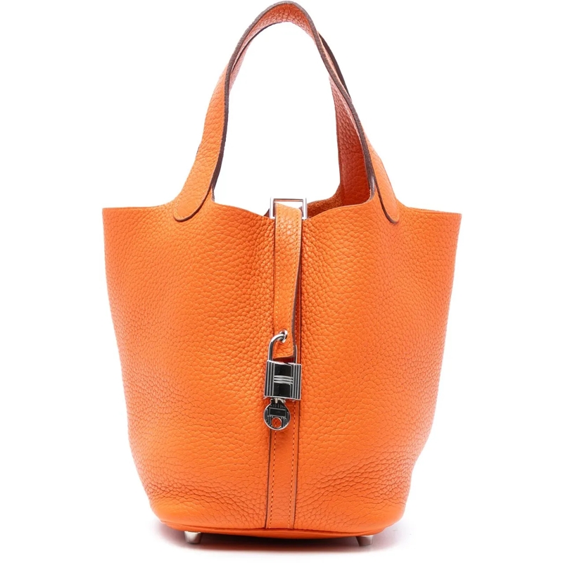 Hermès Tote Clemence Picotin Lock 18 orange