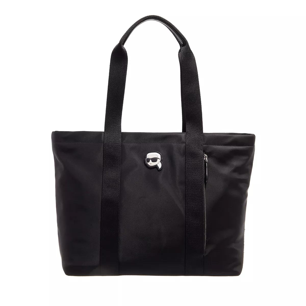 Karl Lagerfeld Totes - K/Ikonik 2.0 Nylon Zip Tote - Gr. unisize - in Schwarz - für Damen