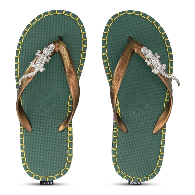 UZURII Flip Flops flip flop Crocodile Colorful Army dunkel-grün(Image 12)