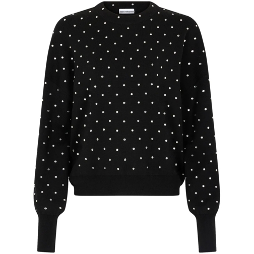 Paco Rabanne Pullover Crystal Embellishment Sweater Black