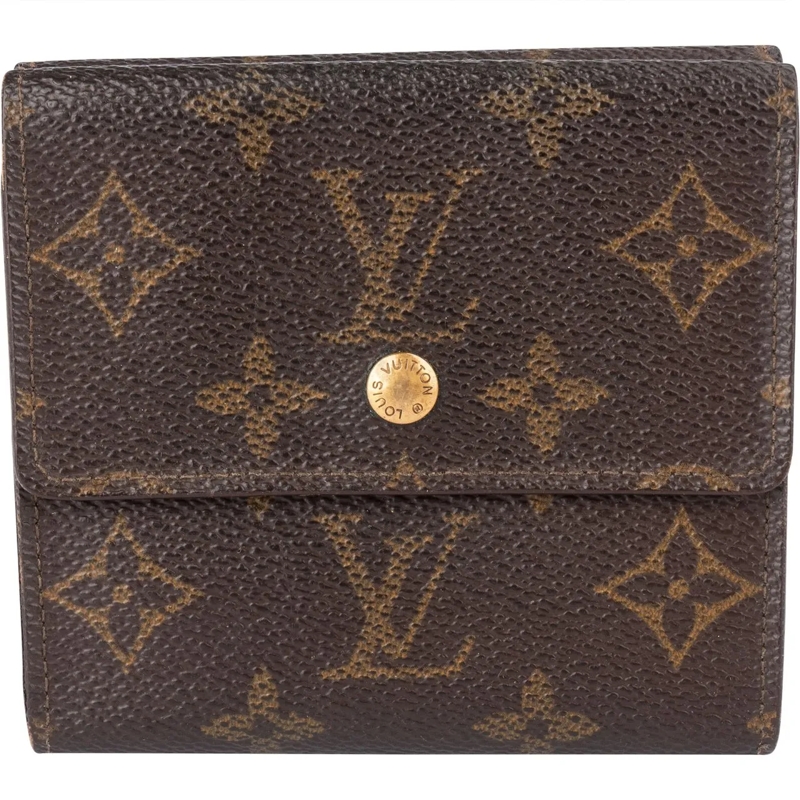 Louis Vuitton Geldbörse Louis Vuitton Canvas Monogram Elise Wallet braun