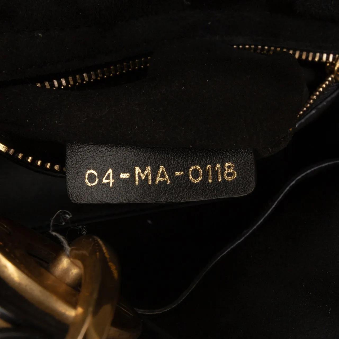 Thumbnail - Christian Dior Hobo Bags - Mini Lambskin Cannage Studded Supple Lady Dior - Gr. unisize - in Schwarz - für Damen