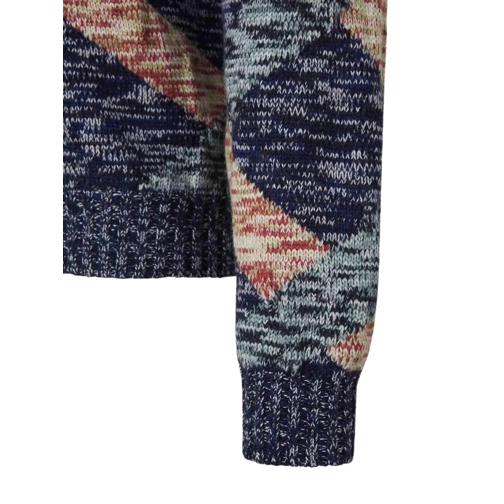 Etro  Wool Knitted Jersey blau