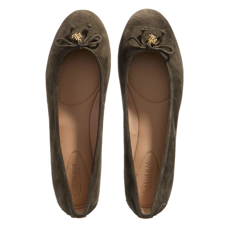 Lauren Ralph Lauren Jayna Driver Flats Ballet Dark Olive 