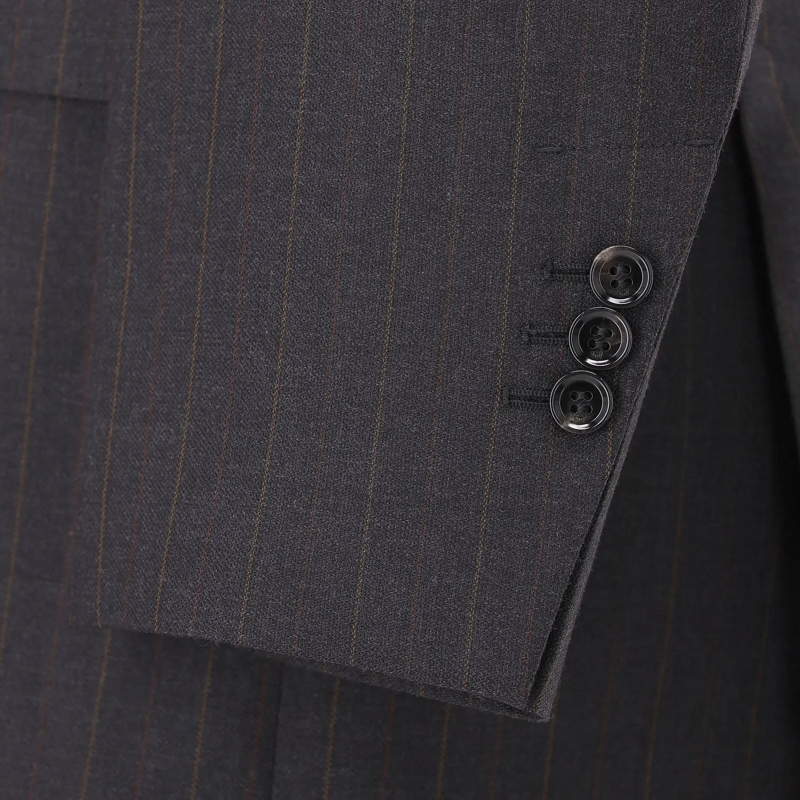 AMI Paris Blazer Zweireihiger Blazer aus Wolle grau(Image 5)