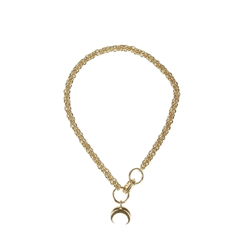 Marine Serre Collier moyen Choker Necklace With Pendant Gold