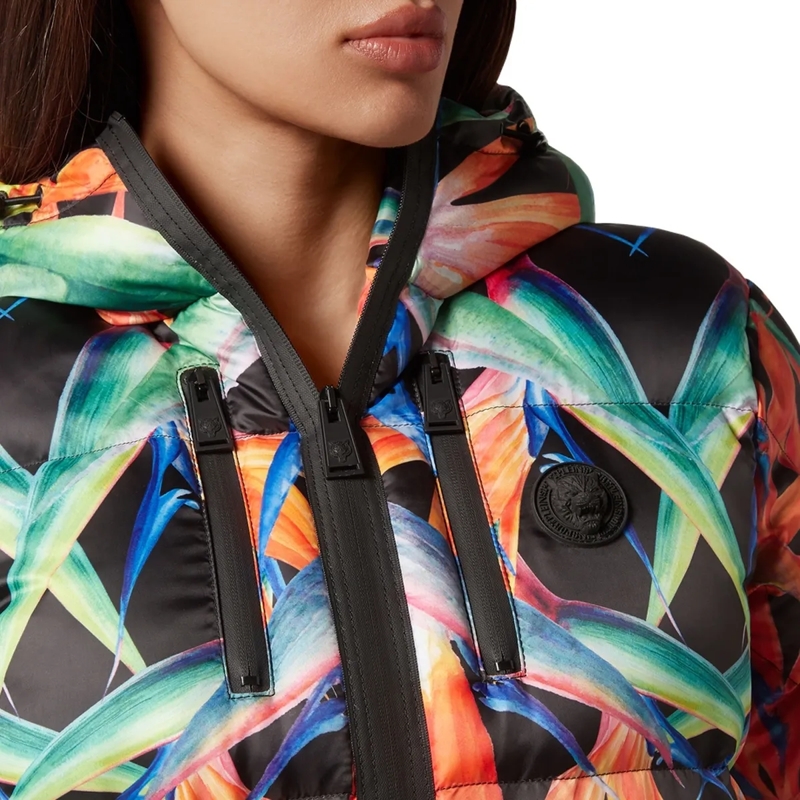 Plein Sport Daunenjacke Jacke Flowers schwarz(Image 4)