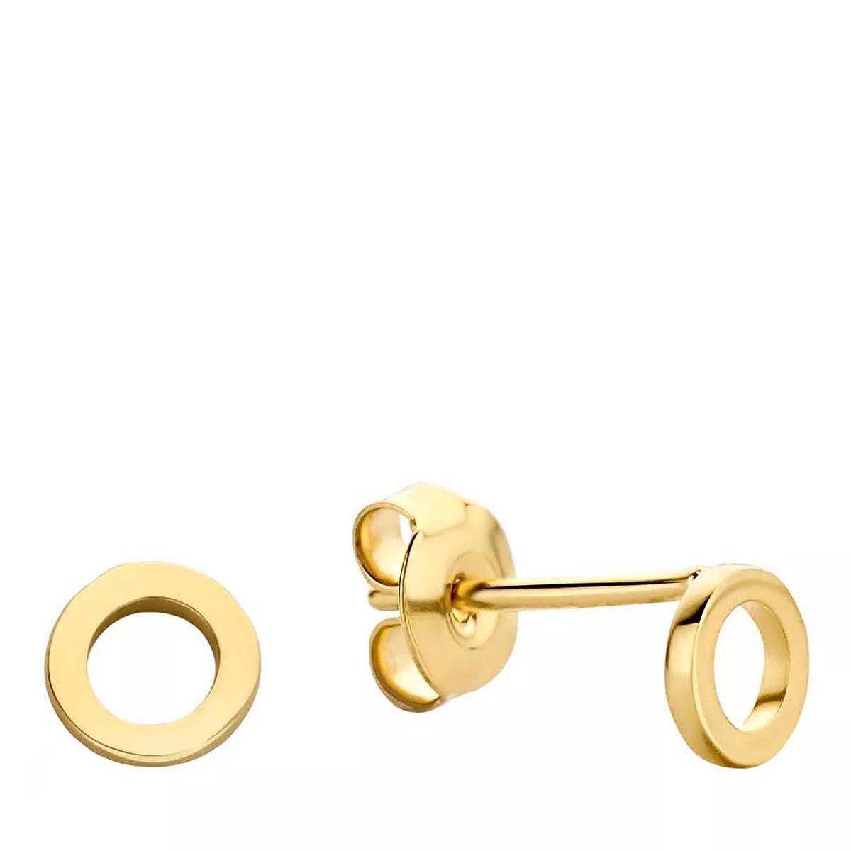 Jackie Gold Ohrringe - Jackie Circle Silhouette Studs - Gr. unisize - in Gold - für Damen