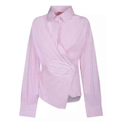 Diesel Cotton-Blend Shirt Pink 