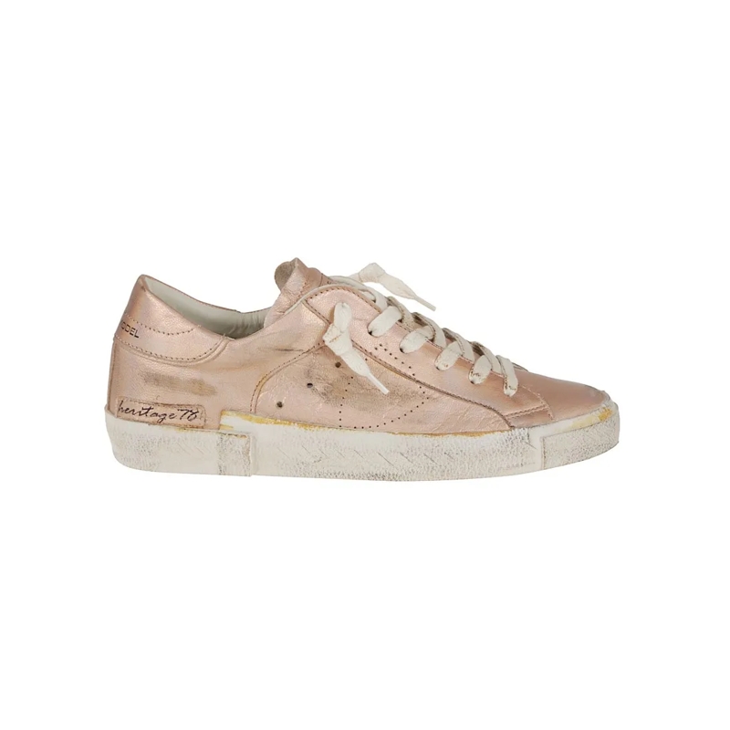 Philippe Model Lage-top sneaker Metallic Sneakers With Leather Blend Metallic