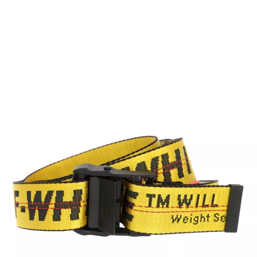 Off-White Classic Industrial Yellow Yellow Black Woven Belt
