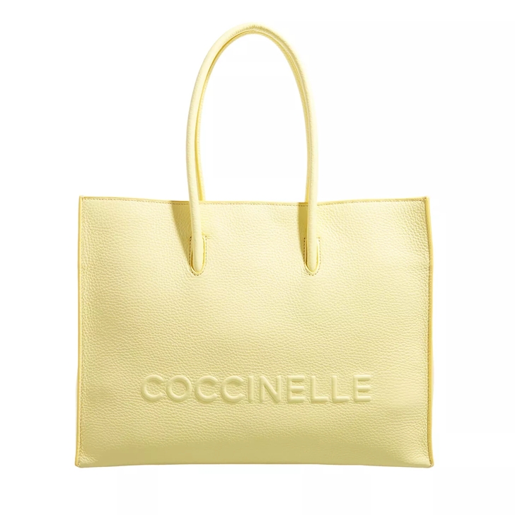 Coccinelle Coccinellem Myrtha Maxi Log Handbag Lime Wash Tote