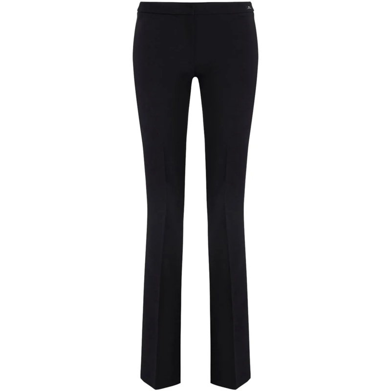 Elisabetta Franchi  Fitted Black Trousers Black