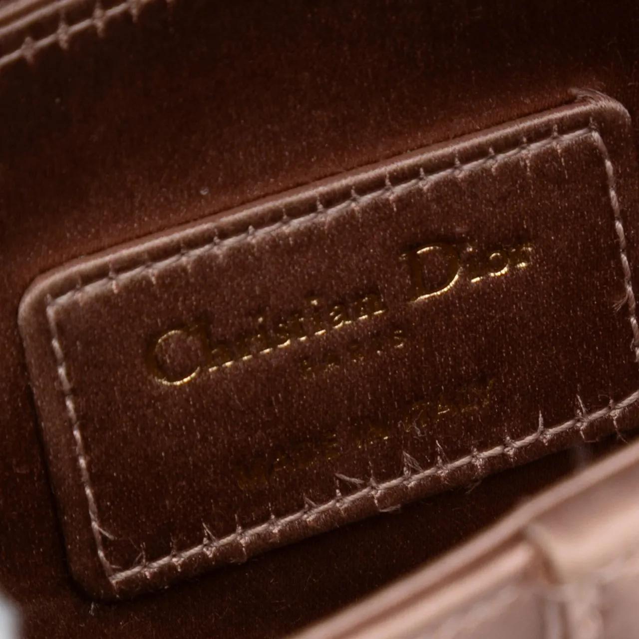 Thumbnail - Christian Dior Crossbody Bags - Mini Satin Crystal Embellished Saddle Bag - Gr. unisize - in Gold - für Damen