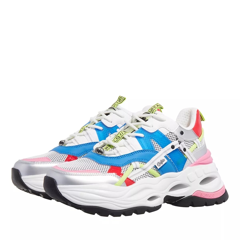 Buffalo Low-Top-Sneaker Triplet Hollow White/Blue/Pink