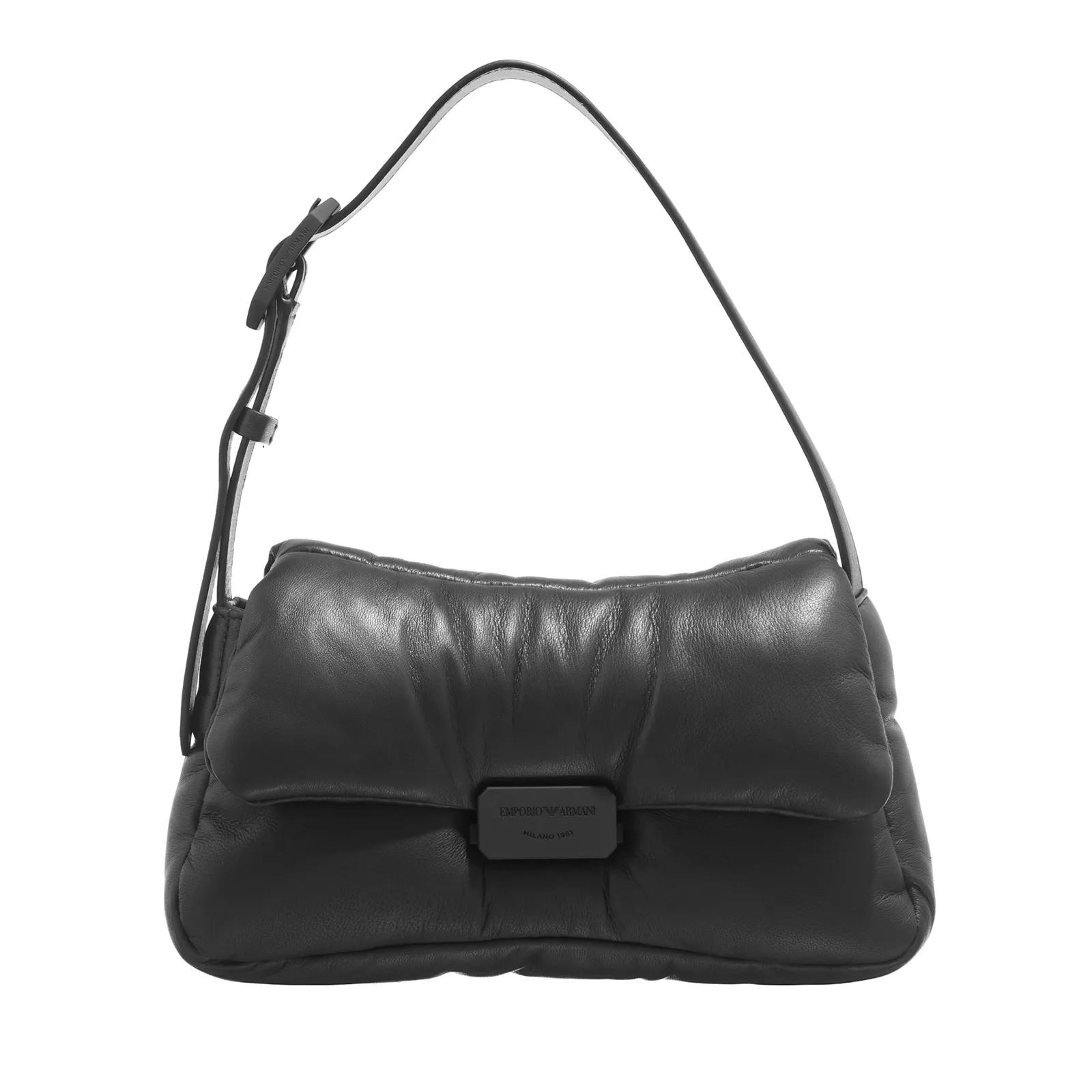 Emporio Armani Pochettes - B. Spalla M Nappa Puffy - Gr. unisize - in Schwarz - für Damen