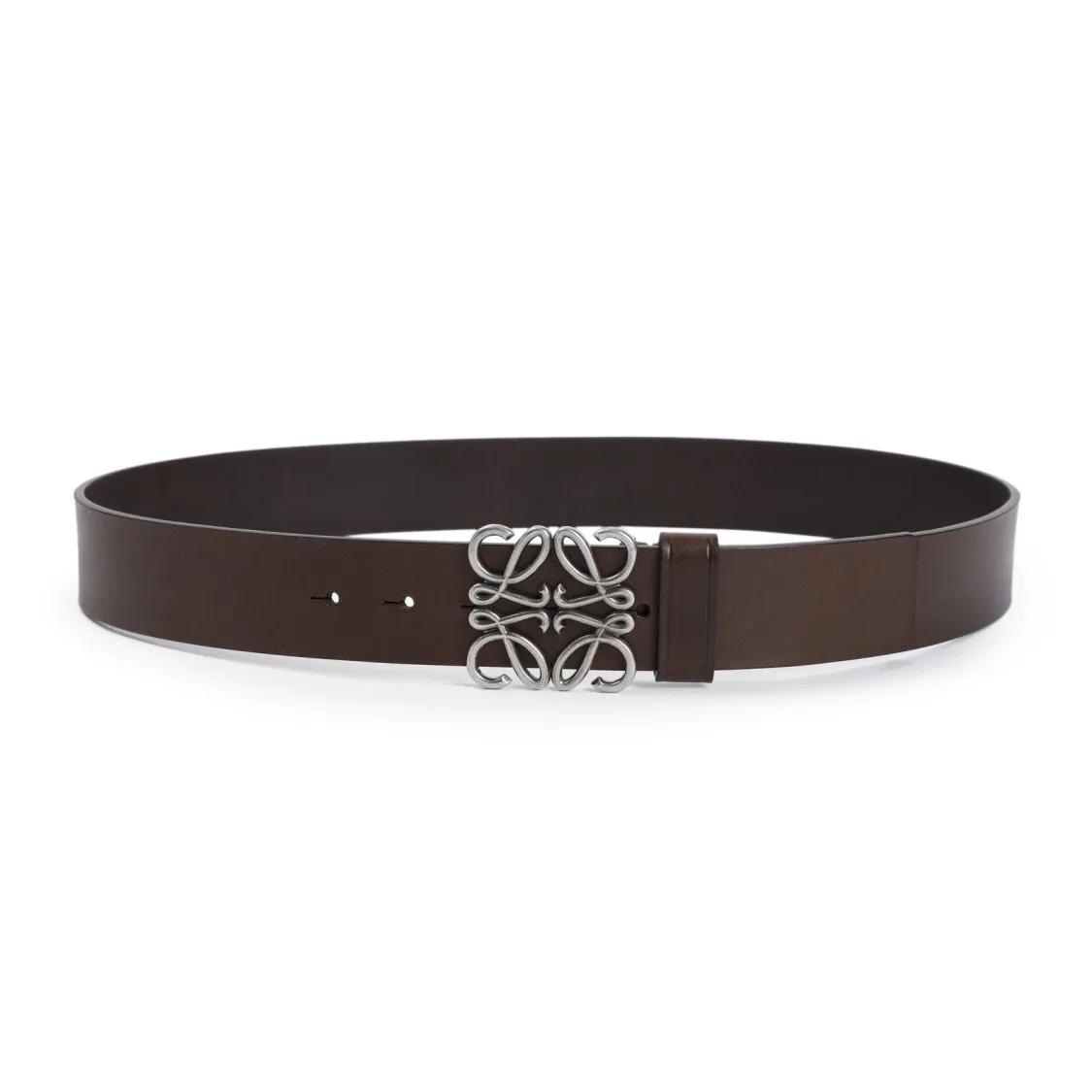 Loewe Gürtel - Chunky Anagram 4Cm Belt - Gr. 90 - in Braun - für Damen