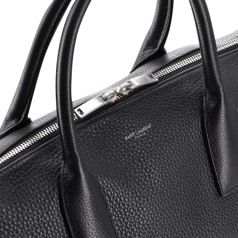 Saint Laurent Schultertasche Weekender aus Leder schwarz(Image 3)