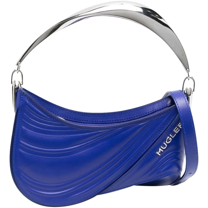 Mugler Sac à bandoulière Bags Blue blau