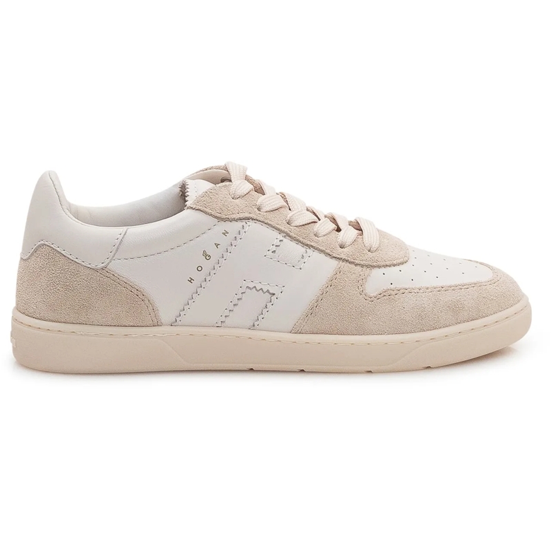 Hogan Low-Top-Sneaker Sneaker in Pelle e Suede con Logo Laterale weiß