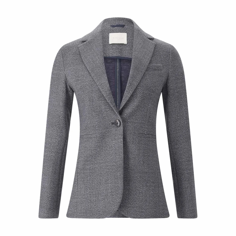 fashion Blazer Blazer aus Baumwoll-Mix grau