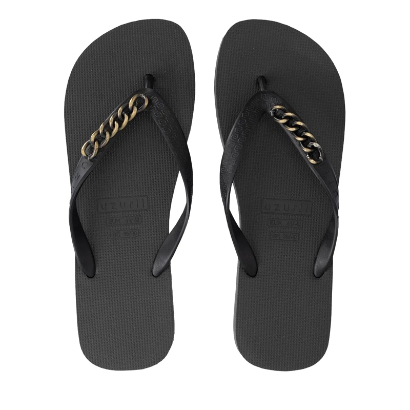 UZURII Flip Flops Zehentrenner Gold Small schwarz(Image 4)