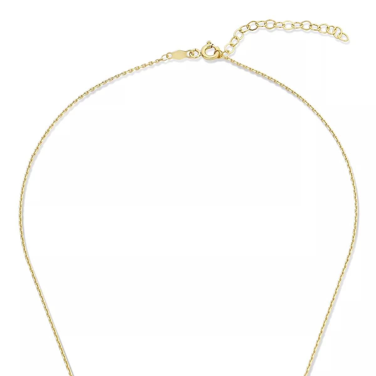 Thumbnail - BELORO Halskette - Monte Napoleone Stella 9 karat necklace with zirco - Gr. unisize - in Gold - für Damen