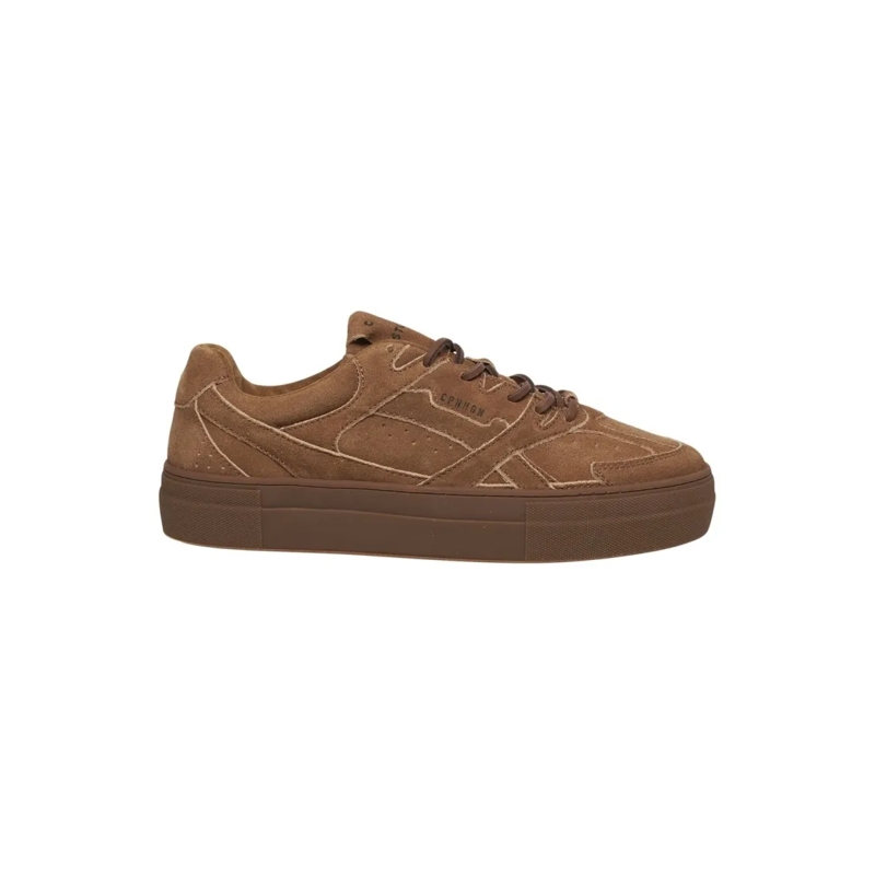 Copenhagen Low-Top-Sneaker Brown Leather Vintage-Inspired Sneakers With Detai Brown
