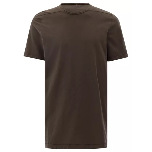 Drkshdw Brown Round Neck T-Shirt In Cotton Brown 